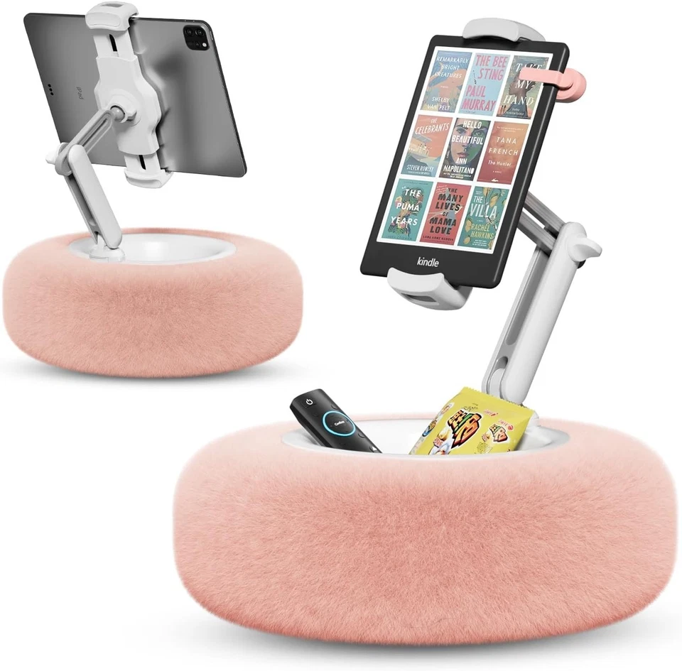 Tablet Stand Pillow for Reading & Watching Videos, Pink - Image 3 of 4