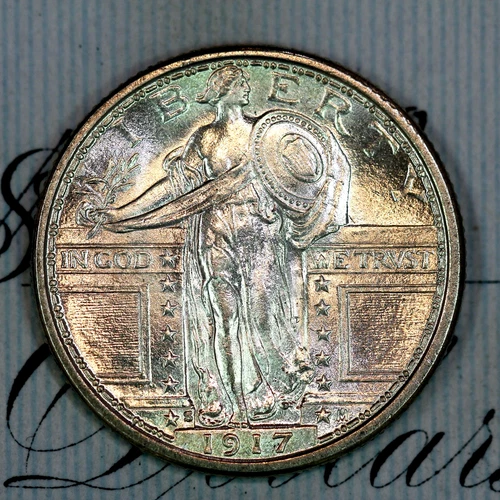 * 1917-S FH T1 * PRISTINE++ GEM BU MS STANDING LIBERTY QUARTER * FROM COLLECTION