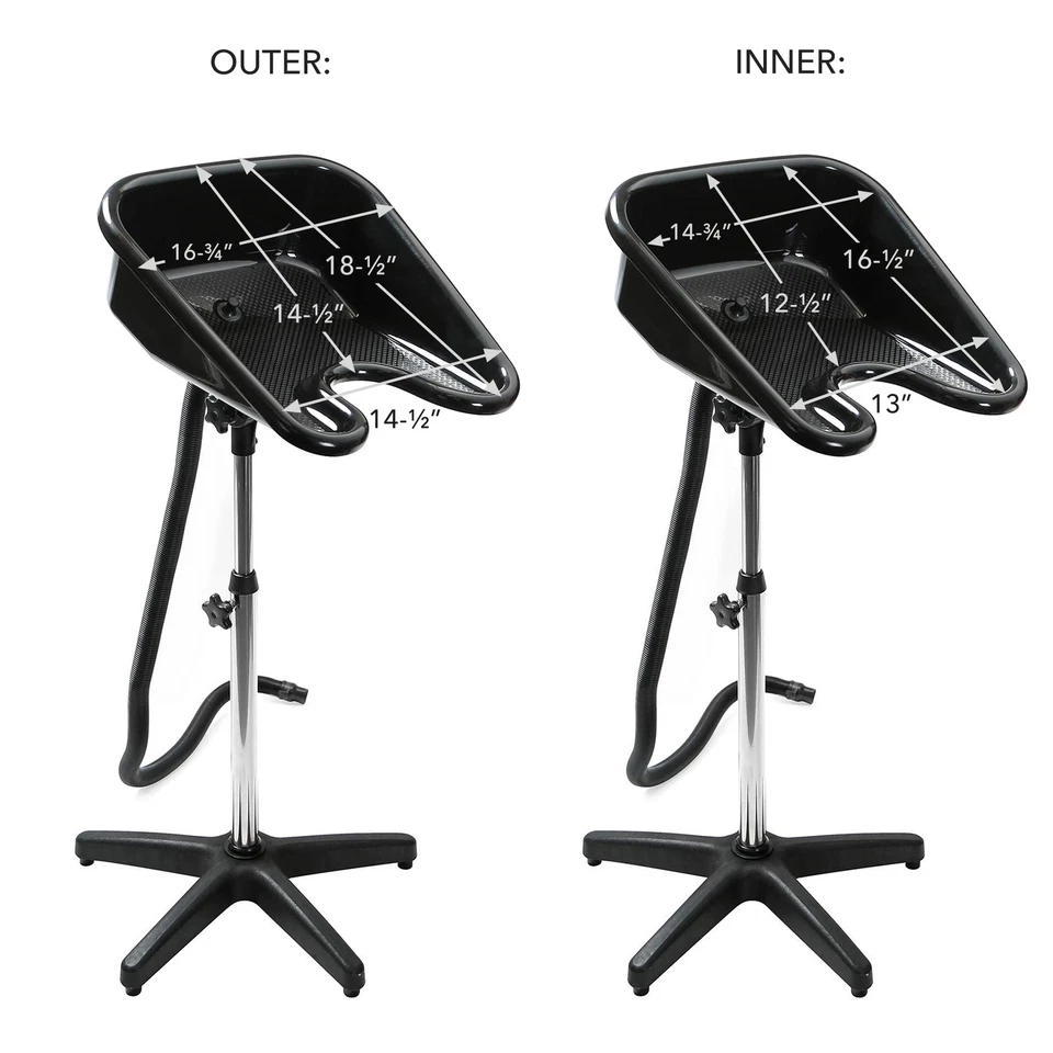 OPEN BOX - Hair Salon Portable Shampoo Bowl Sink Basin - Image 4 of 4