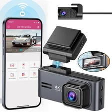 4K .3.2" Car DVR Dash Camera, Dash Cam Front and Rear for Car LOT， No SD card