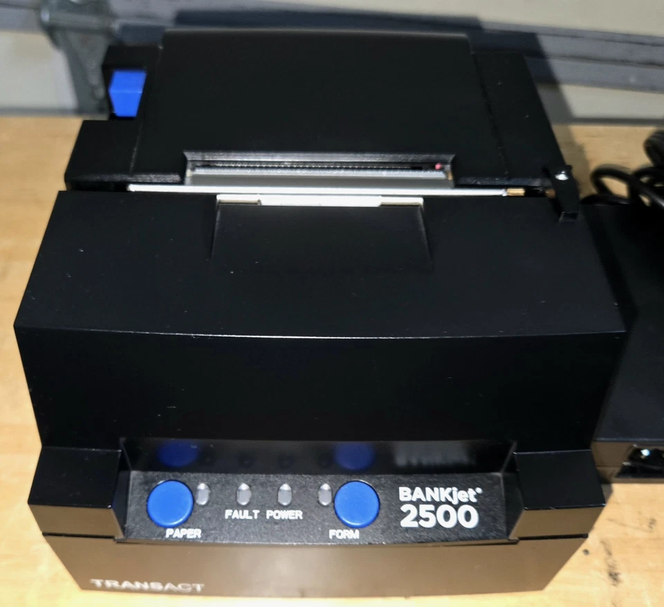 TransAct Ithaca BANKjet 2500 Inkjet Receipt Validation Printer w/ USB & Serial - Image 3 of 3