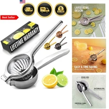 Lemon Squeezer Citrus Juicer Stainless Steel Manual Lime & Lemon Press