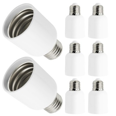 8Pack Medium Base E26 to E39 Mogul Socket Adapter Standard E26 Screw to E39 Lamp