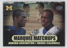 2008 Press Pass SE Marquee Matchups Adrian Arrington Andre Caldwell #MM-5 0a1