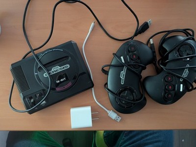 Sega Genesis Mini Console Gaming System with 2 controllers with added games