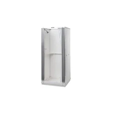 MUSTEE 80 Shower Stall,Thermoplastic,Center Drain 4ARZ7