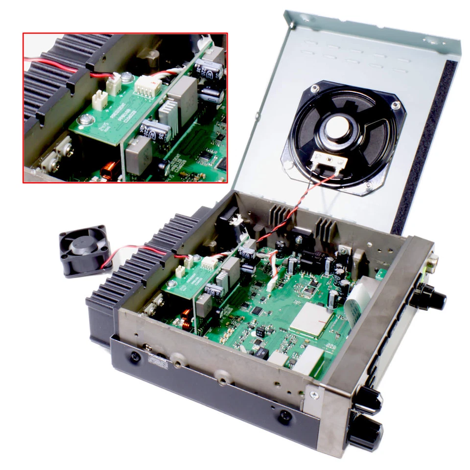 Ventilador de refrigeración de radio CB President ACMD901 13,2 V 40x40x20 mm accesorio de enchufe de 2 pines Foto 4 de 4