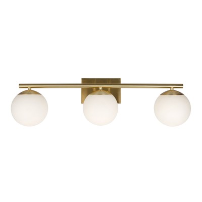 Forte Lighting 5745-03 Farrell 3 Light 30''W Bathroom Vanity Light - Gold