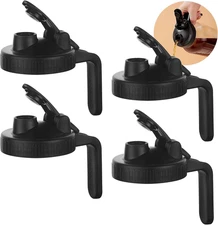 Wide Mouth Mason Jars Pour Spout Lids, Wide Mouth Mason Jars Pitcher Flip Cap Ai