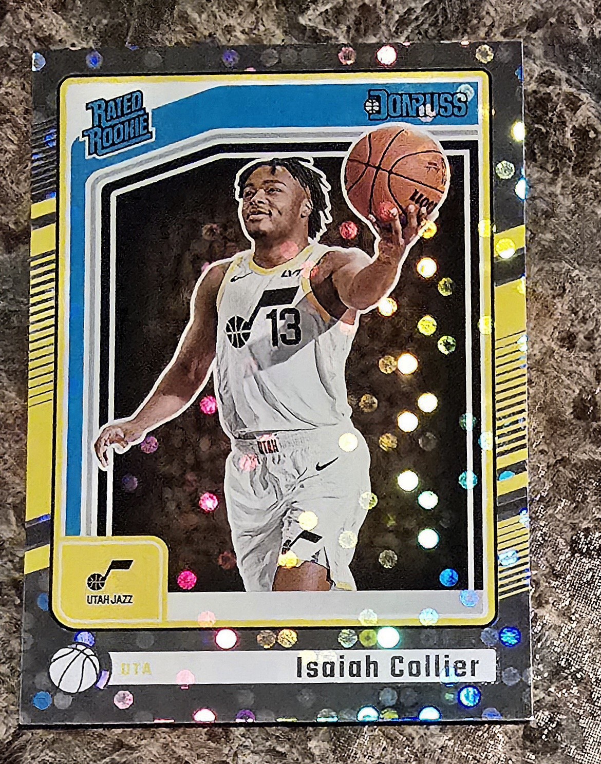 2024-25 Panini Donruss | Isaiah Collier #237 | Disco Parallel Jazz RC