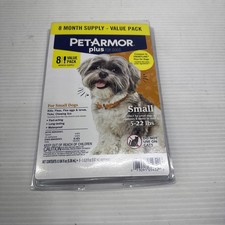 PETARMOR Plus for SMALL Dogs 5-22 lbs Flea And Tick Prevention 8 Applications