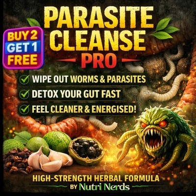 X60 Parasiten Reinigung Detox Kapseln Wermut Nelke Knoblauch Schwarze Walnuss UK Vegan