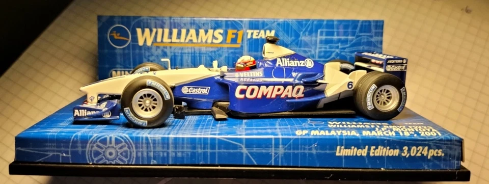 1:43 Juan Pablo Montoya Williams BMW FW23 Malaysia 2001 F1 Minichamps Formula 1 - Bild 3 von 4