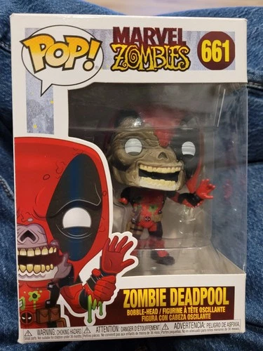 Funko #661 ZOMBIE DEADPOOL BOBBLE-HEAD FREE SHIP LOWER 48 STATES