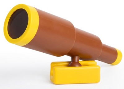 11 inch Brown Pirate Playground Telescope Attachment for Kids Outdoor Playsets
