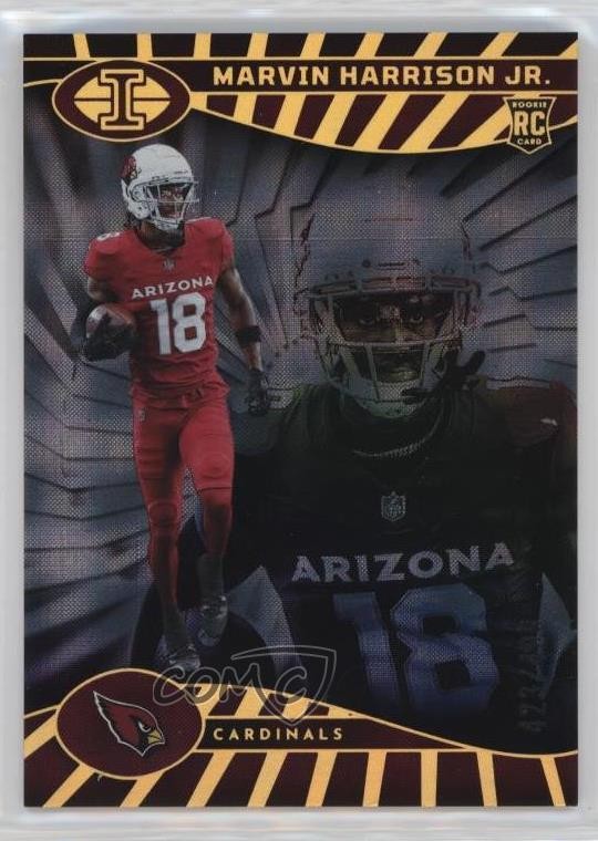 2024 Panini Illusions Trophy Coll Mirrored /499 Marvin Harrison Jr #3 Rookie RC
