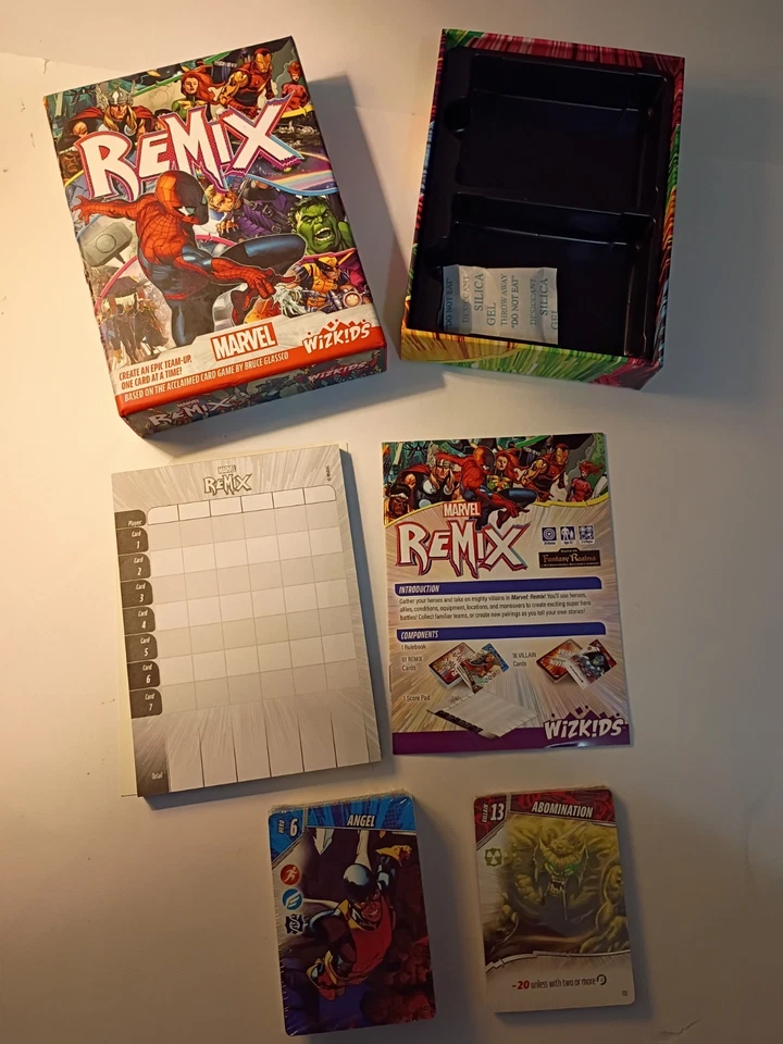 Marvel: Remix WizKids Fantasy Realms Family Card Game OPEN BOX Super Heroes - Image 3 of 3