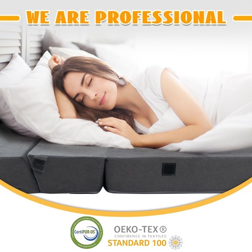 jela Foldable Sofa Bed Large Soft Foam Convertible Sleeper Chair Luxury Miss ... - Picture 5 of 9