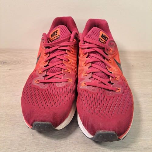 Nike Air Zoom Pegasus 34 Maroon Crimson Running Gym Trainers Mens UK8.5 EU43 - Picture 3 of 24