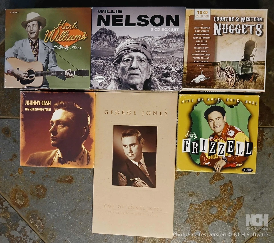 Konvolut Country CD Boxen: G. Jones, P. Cline, R. Miller, W. Nelson, J. Cash u.a - Bild 2 von 2
