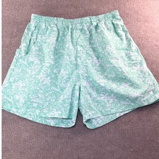 Columbia PFG Backcast III Water Shorts Mens Medium Mint Green Tropical FM1107