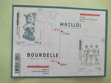 FRANCE MAILLOL BOURDELLE 2011 ART SPECIAL SHEET   (facial)  rt07 /eh620