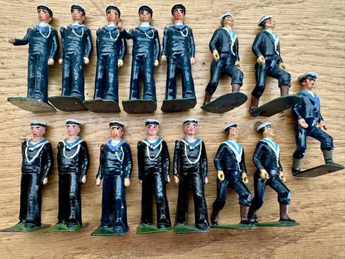 Großbritannien - Marine Seeleute inkl. Landung Party Figuren - 15 Stück - Lot K15