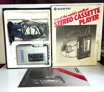 Vintage Sanyo  Cassette Player  M5550 New Old Stock FULL WORKING
