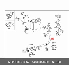 NEW MERCEDES-BENZ G-CLASS W463 / W463A EXHAUST PIPE OEM A4638351400 ORIGINAL