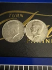 Lot of 2 1967 & 1969 Kennedy Half Dollar 50 Cents 40% Silver Coin