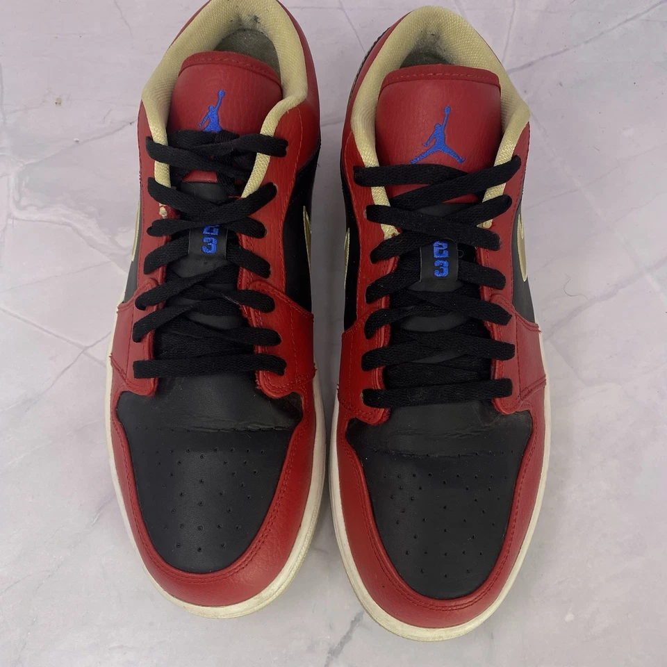 Nike Jordan 1 Retro Bajo Gimnasio Rojo Dorado Tenis 553558-613 Talla 11 M Para Hombres OG 2013 Foto 4 de 4