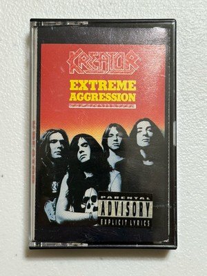 Kreator Extreme Aggression Cassette Tape Original 1989 CBS Records