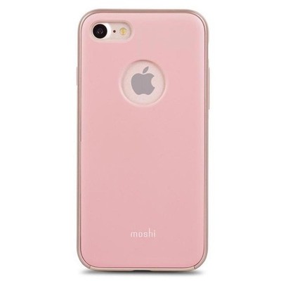 Moshi iGlaze Slim and Lightweight Snap-On Case for iPhone 7/8, Blush Pink