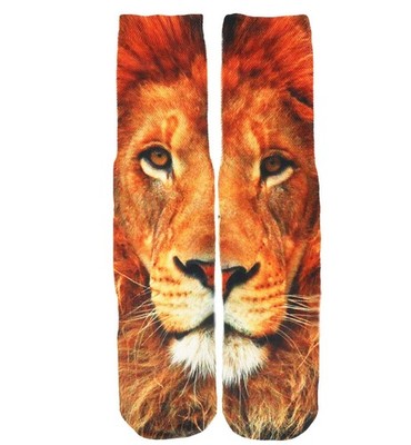 Mens Crazy Fun Cool 3D Print Colorful Athletic Novelty Medium, 3d Lion King 