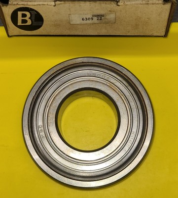 KBC 6309ZZ Radial Groove Ball Bearing Double Shielded 45mm ID, 100mm OD, 25mm W