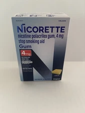 Nicorette Nicotine Gum 4mg Stop Smoking Aid Original 110 Pieces Exp 11/26 NEW