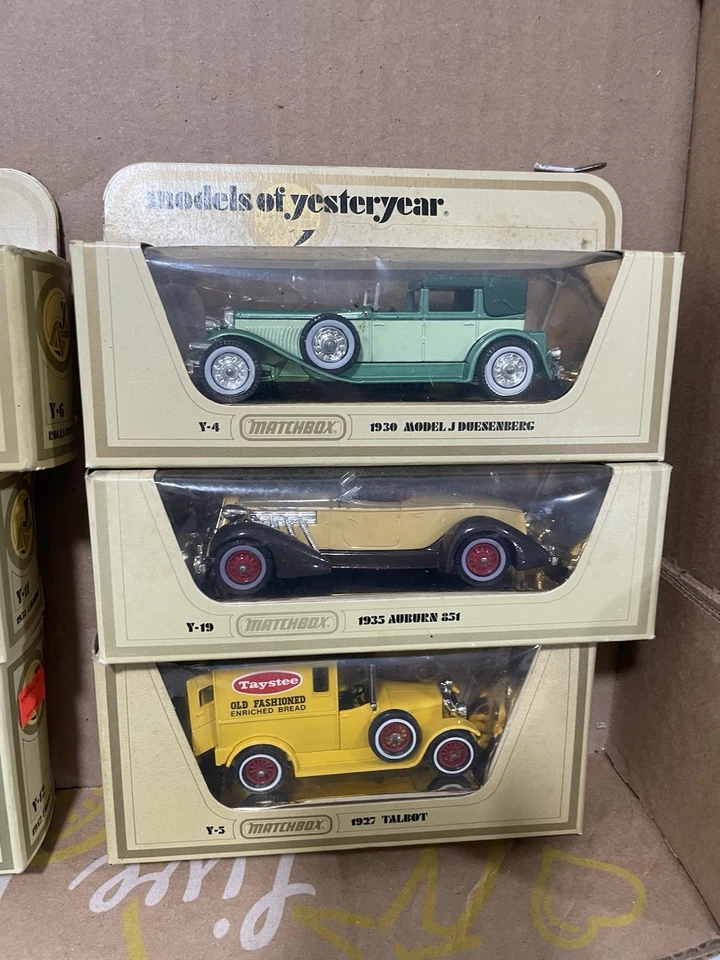 Matchbox Models of Yesteryear  Lot Of 10 Cars  In Boxes Vintage - Image 4 of 4