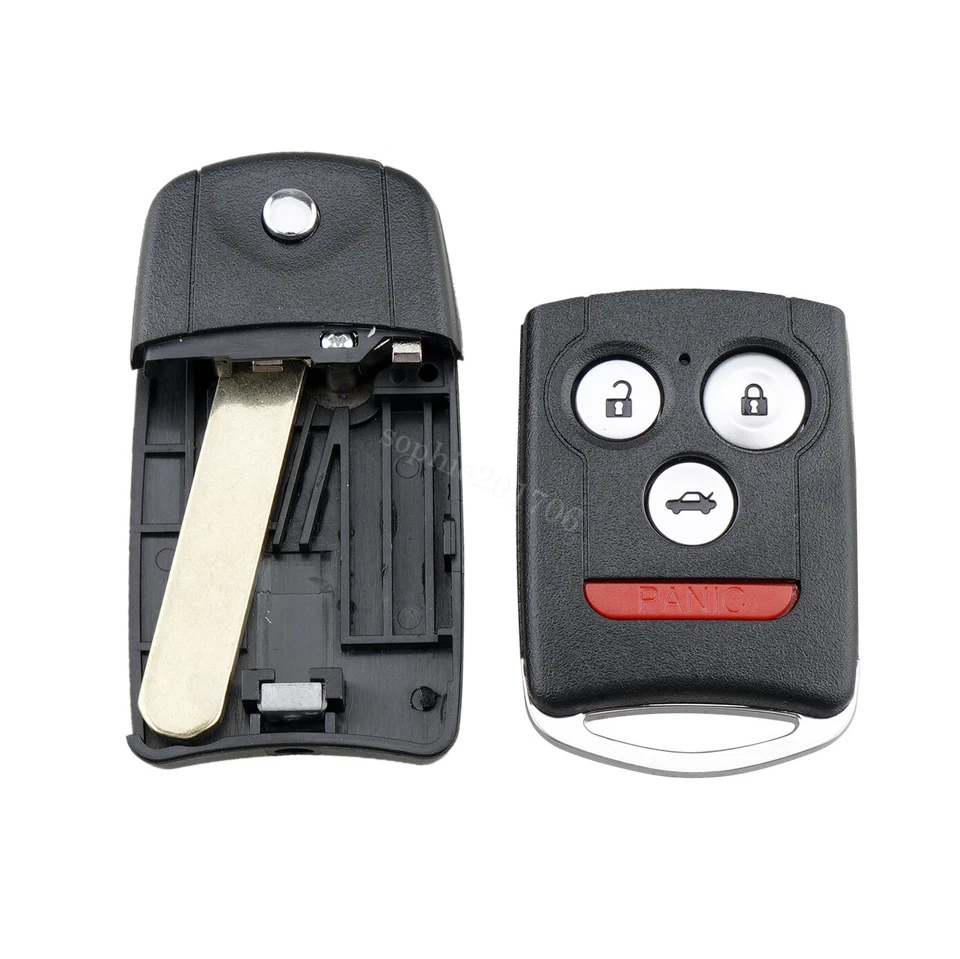2 Repuestos Para Acura TL 2007 2008 Mando a Distancia Coche Llavero OUCG8D-439H-A ID46 Chip Foto 3 de 4