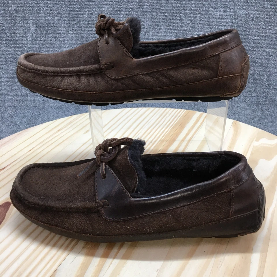 Zapatillas UGG Australia Para Hombre 9 Byron Mocasines Cuero Marrón Sin usar, en caja Piel de oveja 5102 Foto 2 de 4
