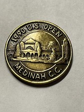 Rare 1990 U.S. Open Championship 3/4" Coin Golf Marker - Medinah Country Club