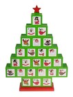 Clever Creations Christmas Tree 24 Day Wooden Advent Calendar Holiday Decor Pain