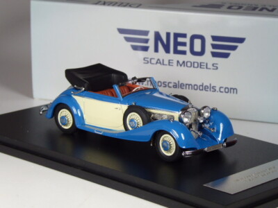 (KI-02-24) Neo Scale Models Mercedes 540 K Typ A Cabriolet blau in 1:43 in OVP
