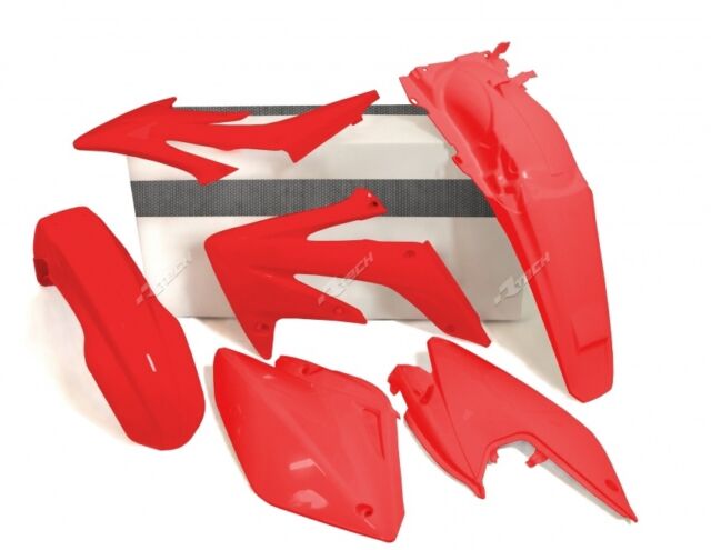Kit Plastiques Honda CRFX 250 2014=>2017 Rouge Red Rtech Plastique Kit Crf X