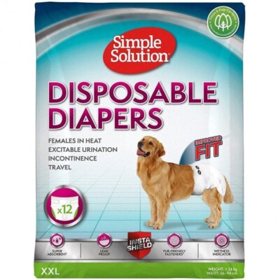 Simple Solution Einweg Windeln Für XXL Buchse Hund - 12 Pack
