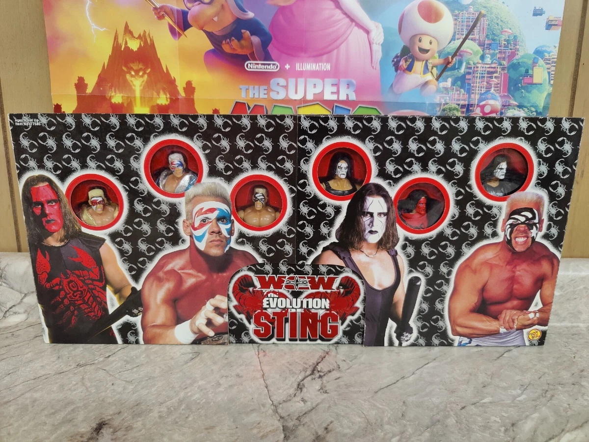 ToyBiz WCW The Evolution of Sting Wrestling Action Figures Set