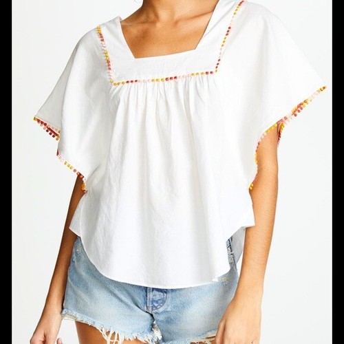 madewell pom pom butterfly top