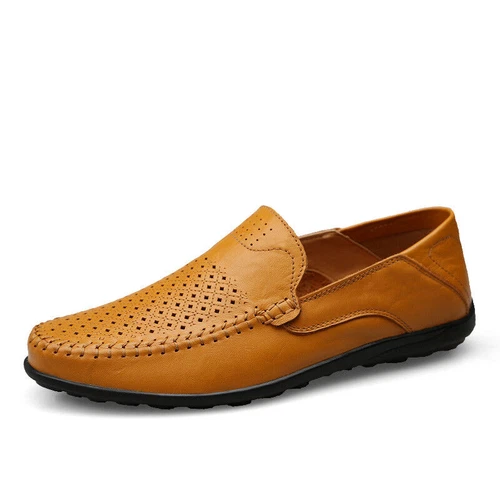 NEW Men's Casual Driving Boat Leather Shoes Moccasin Slip On Loafers UK SIZE - Picture 9 of 30