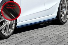 Bi CUP Seitenschweller Sideskirts aus ABS für Seat Ibiza FR 6F KJ Schwarz Glanz