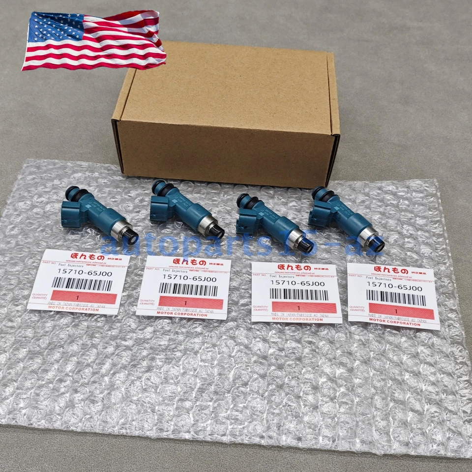 New 4PCS Fuel Injectors For Suzuki SX4 2.0L-L4 2007-2009 15710-65J00 FJ1053 USA Foto 4 de 4