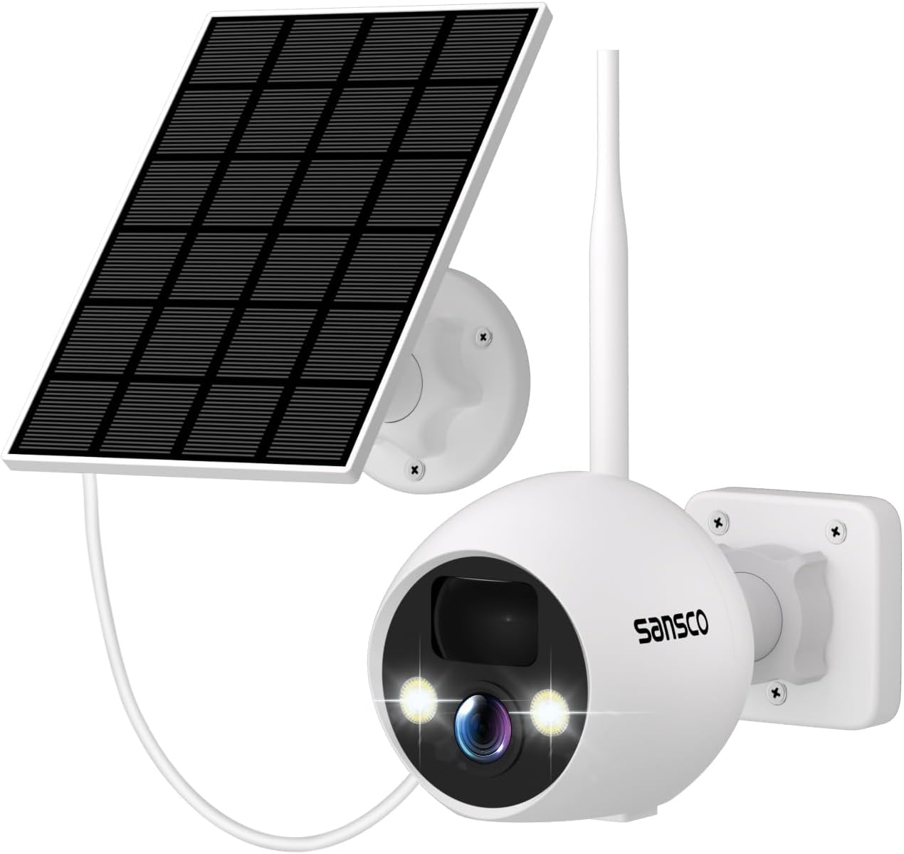 Wire-Free Solar Battery Powered Security Camera, 4MP Outdoor Wifi IP Add-On Came